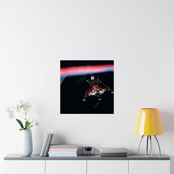 9901796038299541857_2048.jpeg Onboard Apollo 11, Eagle Prior to Descent to the Moon - NASA (1969) - Space Age Poster Print