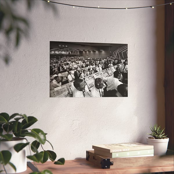 9952325967673885136_2048.jpeg Kennedy Space Center Mission Control during Apollo 11 Launch - NASA (1969) - Space Age Poster Print