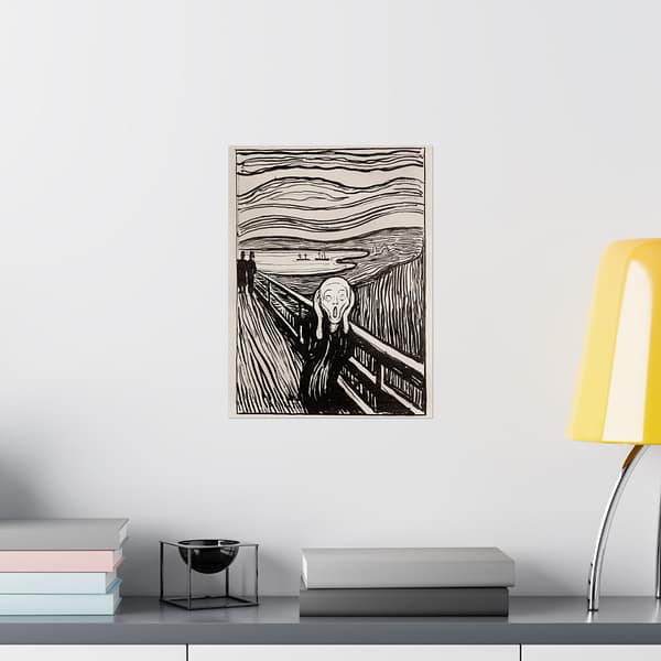 10015113175783589563_2048.jpeg The Scream (Geschrei) - Edvard Munch (1895) - Vintage Lithograph Poster Print