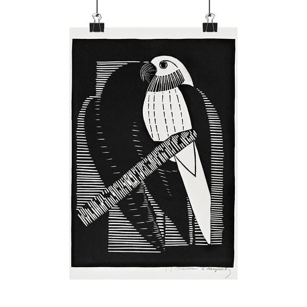 10131078919901582429_2048.jpeg Parakeets (Parkieten) - Samuel Jessurun de Mesquita (1927) - Vintage Lithograph Poster Print