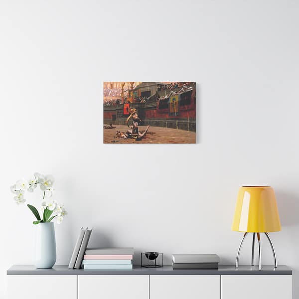 10711777463233867504_2048.jpeg Pollice Verso (With a Turned Thumb) - Jean-Léon Gérôme (1872) - Classical Canvas Print
