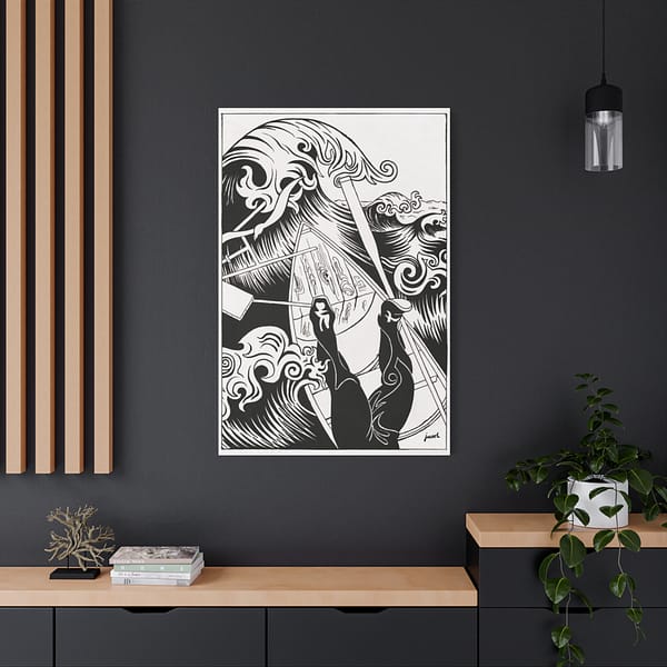 11015252527796439766_2048.jpeg The Wave - Henri-Gustave Jossot (1894) - Vintage Lithograph Canvas Print