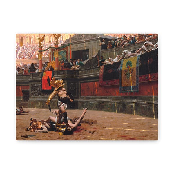 11123655775844729614_2048.jpeg Pollice Verso (With a Turned Thumb) - Jean-Léon Gérôme (1872) - Classical Canvas Print