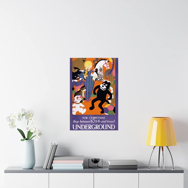 11587772240168943570_2048.jpeg For Christmas, shop between 10 & 4 and travel Underground - Horace Taylor (1924) - Vintage Lithograph Poster Print