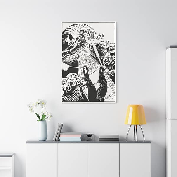 11881207599430291404_2048.jpeg The Wave - Henri-Gustave Jossot (1894) - Vintage Lithograph Canvas Print