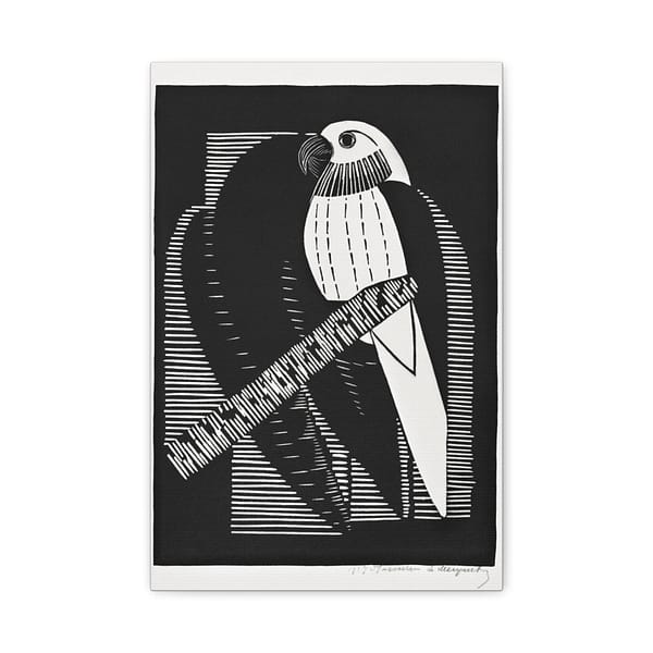 121614280682997086_2048.jpeg Parakeets (Parkieten) - Samuel Jessurun de Mesquita (1927) - Vintage Lithograph Canvas Print