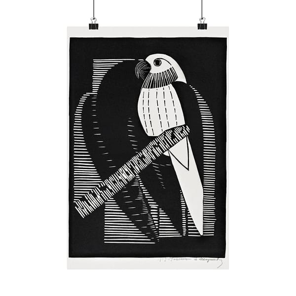12181598512241364430_2048.jpeg Parakeets (Parkieten) - Samuel Jessurun de Mesquita (1927) - Vintage Lithograph Poster Print