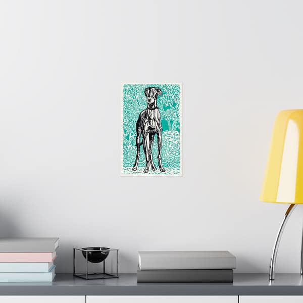 12914265925615327923_2048.jpeg Greyhound (Windhund) - Moriz Jung (1912) - Vintage Lithograph Poster Print