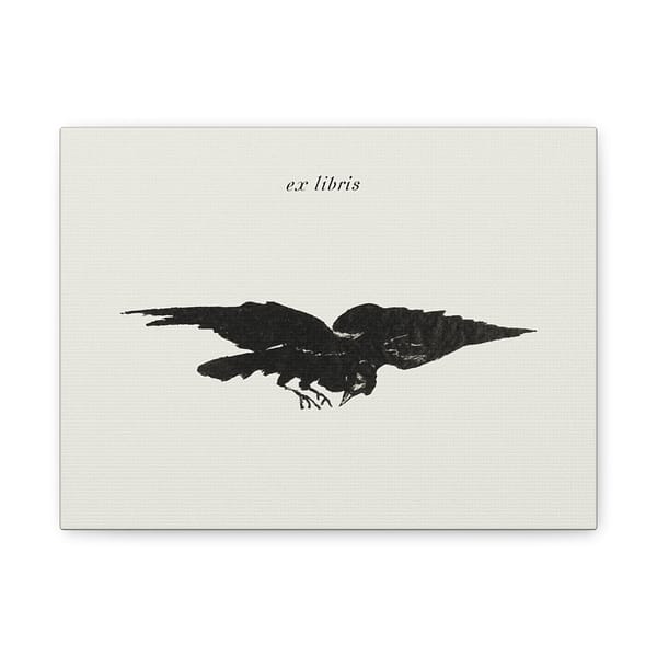 1295568808469687595_2048.jpeg The Flying Raven (Le Corbeau Volant, les Ailes Déployées) - Édouard Manet (1875) - Vintage Lithograph Canvas Print
