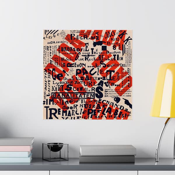 132693218130118157_2048.jpeg Kleine Dada Soirée (Small Dada Evening) - Theo van Doesburg and Kurt Schwitters (1922) - Vintage Lithograph Poster Print