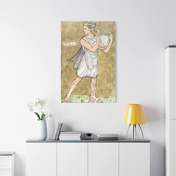 13373529166925727132_2048.jpeg Apollo - Costume Design - Richard Roland Holst (1910) - Art Nouveau Canvas Print