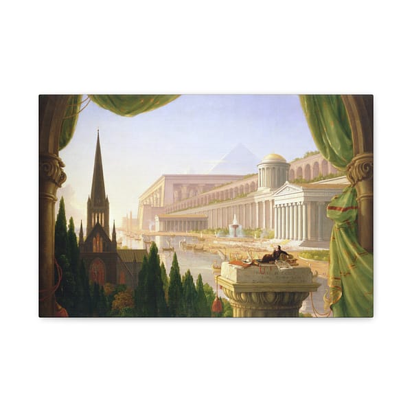 1341476043070156765_2048.jpeg The Architect's Dream - Thomas Cole (1840) - Romantic Canvas Print