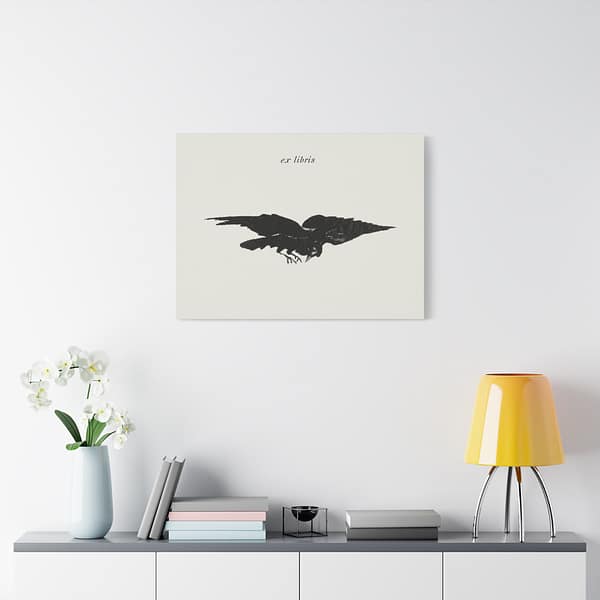 13562546134155376897_2048.jpeg The Flying Raven (Le Corbeau Volant, les Ailes Déployées) - Édouard Manet (1875) - Vintage Lithograph Canvas Print
