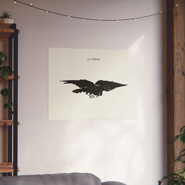13770794972325238511_2048.jpeg The Flying Raven (Le Corbeau Volant, les Ailes Déployées) - Édouard Manet (1875) - Vintage Lithograph Poster Print