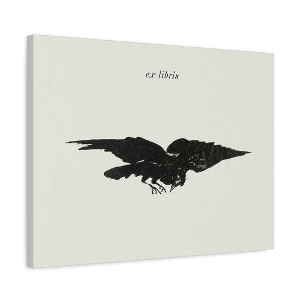 14027281407236849085_2048.jpeg The Flying Raven (Le Corbeau Volant, les Ailes Déployées) - Édouard Manet (1875) - Vintage Lithograph Canvas Print