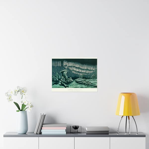 14427753516910634785_2048.jpeg Aurora Borealis in High Latitudes - William MacKenzie’s National Encyclopedia (1891) - Vintage Lithograph Poster Print
