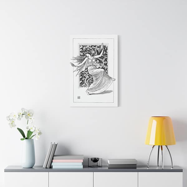 14480603112363423387_2048.jpeg Dancing Nymph (Nymphe Danseuse) - Walter Crane (1895) - Art Nouveau Canvas Print