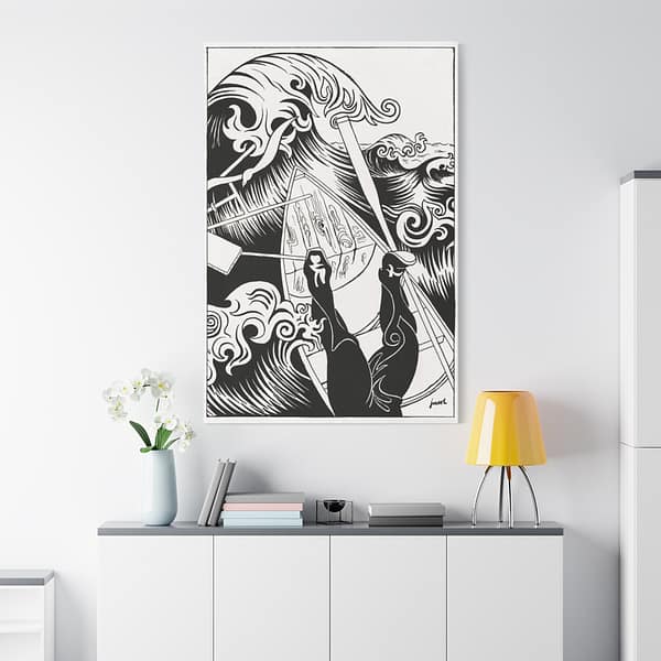 14501416361980213619_2048.jpeg The Wave - Henri-Gustave Jossot (1894) - Vintage Lithograph Canvas Print