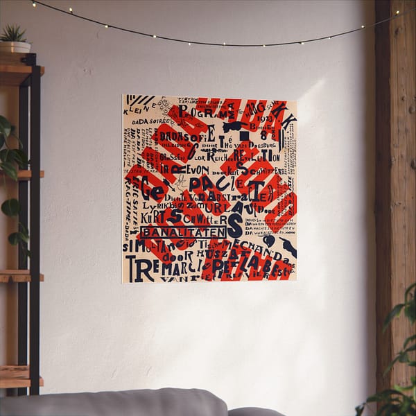 14548004001325923115_2048.jpeg Kleine Dada Soirée (Small Dada Evening) - Theo van Doesburg and Kurt Schwitters (1922) - Vintage Lithograph Poster Print