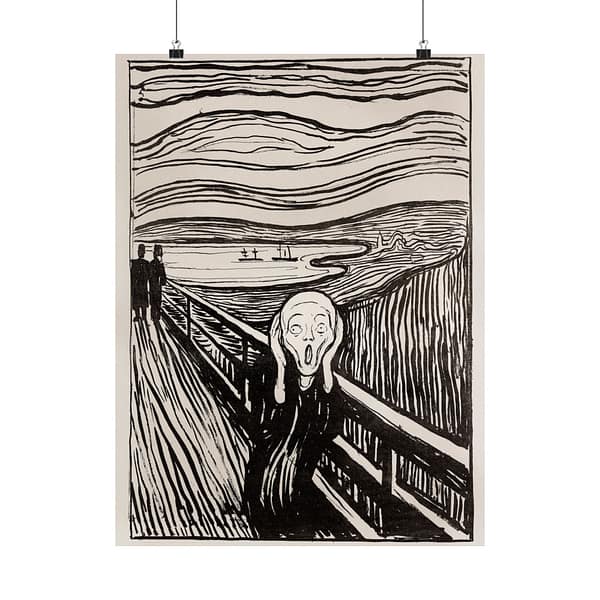 15137761395014575981_2048.jpeg The Scream (Geschrei) - Edvard Munch (1895) - Vintage Lithograph Poster Print