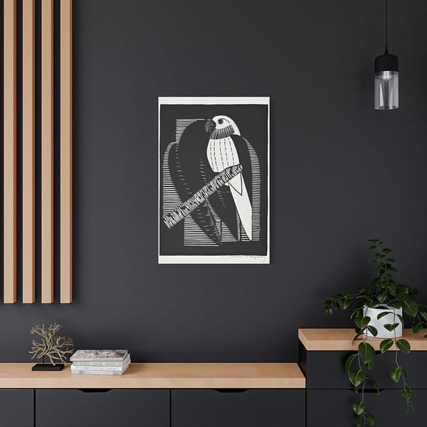 15768219662268932398_2048.jpeg Parakeets (Parkieten) - Samuel Jessurun de Mesquita (1927) - Vintage Lithograph Canvas Print