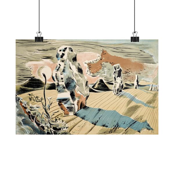 15937817523726655785_2048.jpeg Avebury, Landscape of the Megaliths - Paul Nash (1937) - Vintage Lithograph Poster Print