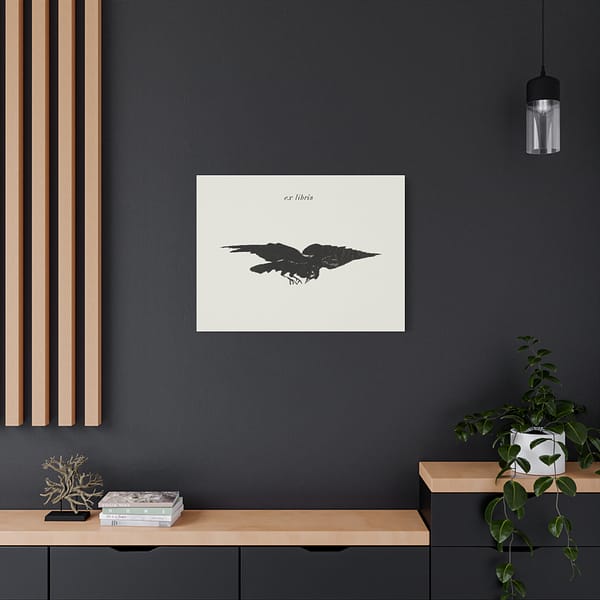 16525316796097233185_2048.jpeg The Flying Raven (Le Corbeau Volant, les Ailes Déployées) - Édouard Manet (1875) - Vintage Lithograph Canvas Print