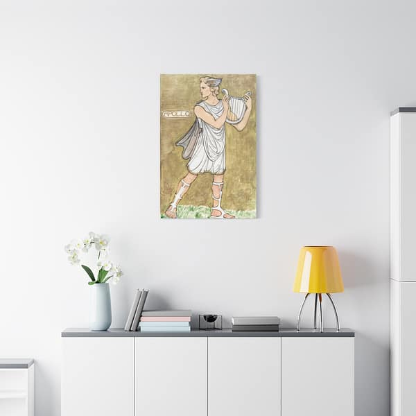 16822948078221056797_2048.jpeg Apollo - Costume Design - Richard Roland Holst (1910) - Art Nouveau Canvas Print