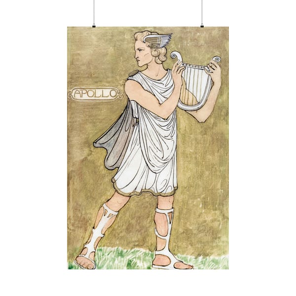 16963167105505901222_2048.jpeg Apollo - Costume Design - Richard Roland Holst (1910) - Art Nouveau Poster Print