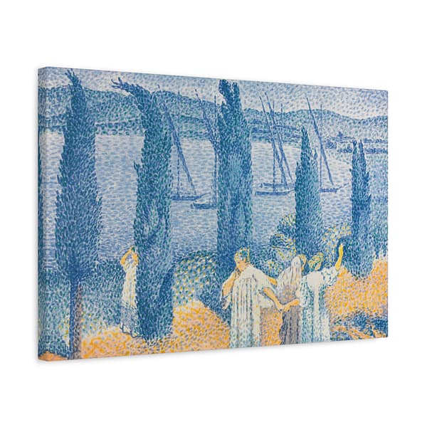 17760808847252564458_2048.jpeg The Promenade (Landscape with Cypresses) - Henri-Edmond Cross (1897) - Impressionist Canvas Print