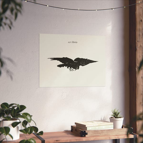 18396692370612209257_2048.jpeg The Flying Raven (Le Corbeau Volant, les Ailes Déployées) - Édouard Manet (1875) - Vintage Lithograph Poster Print