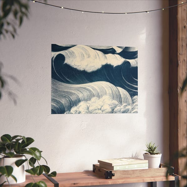 1929303683056718059_2048.jpeg The Wave - Christopher Richard Wynne Nevinson (1917) - Vintage Lithograph Poster Print