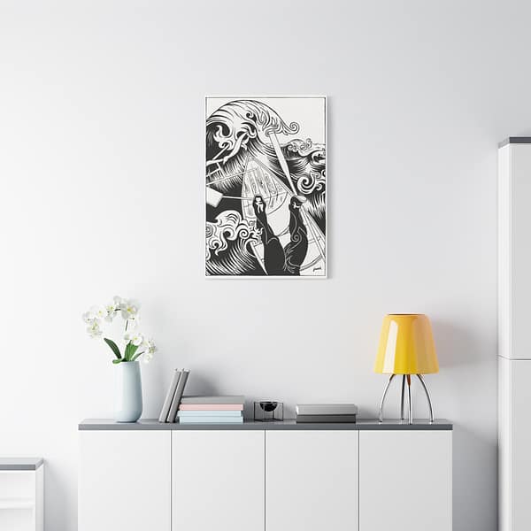 2009261610675190512_2048.jpeg The Wave - Henri-Gustave Jossot (1894) - Vintage Lithograph Canvas Print
