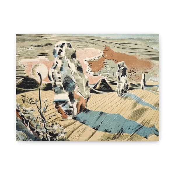 2106403836983299615_2048.jpeg Avebury, Landscape of the Megaliths - Paul Nash (1937) - Vintage Lithograph Canvas Print