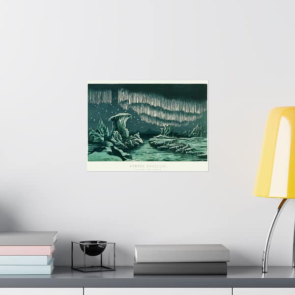 2426624469360890716_2048.jpeg Aurora Borealis in High Latitudes - William MacKenzie’s National Encyclopedia (1891) - Vintage Lithograph Poster Print