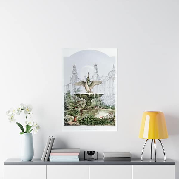 3112194410711003144_2048.jpeg Fountain and Ornamental Gates - Industrial arts of the Nineteenth Century - Sir Matthew Digby Wyatt (c. 1851-53) - Vintage Lithograph Poster Print