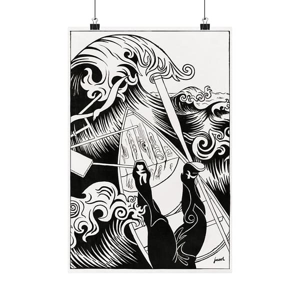3232257348479657931_2048.jpeg The Wave - Henri-Gustave Jossot (1894) - Vintage Lithograph Poster Print