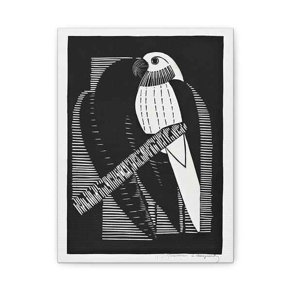 368952849425507898_2048.jpeg Parakeets (Parkieten) - Samuel Jessurun de Mesquita (1927) - Vintage Lithograph Canvas Print