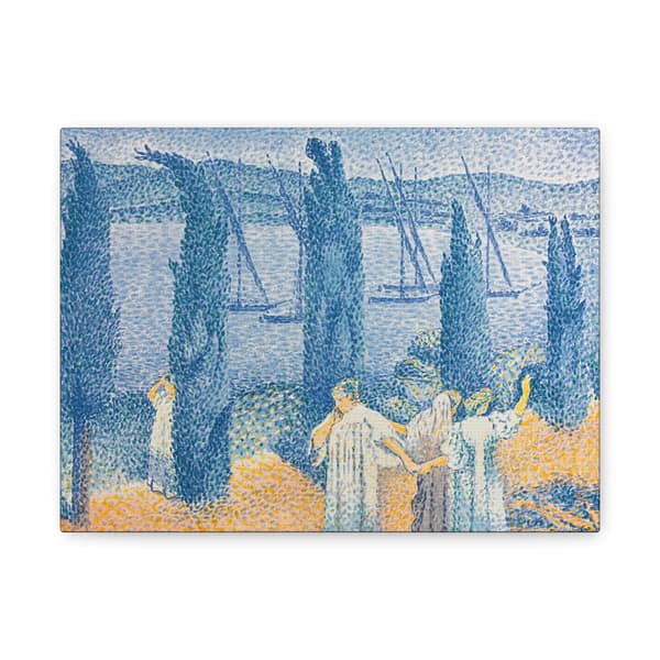 4158289535167709308_2048.jpeg The Promenade (Landscape with Cypresses) - Henri-Edmond Cross (1897) - Impressionist Canvas Print