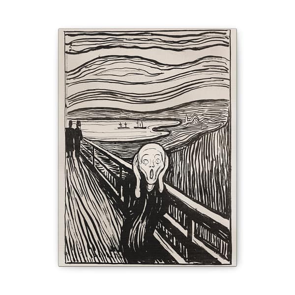 429376789537542744_2048.jpeg The Scream (Geschrei) - Edvard Munch (1895) - Vintage Lithograph Canvas Print