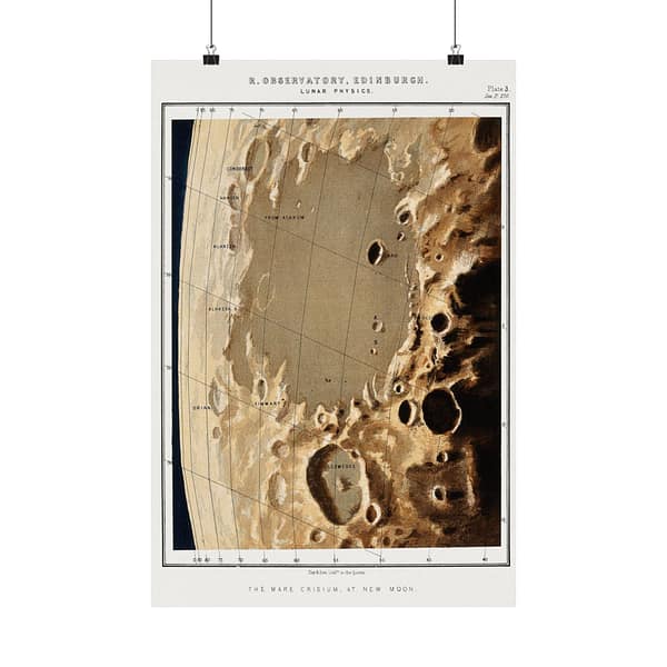 4473608888535485684_2048.jpeg Lunar Physics, Plate 3 - The Mare Crisium at New Moon - Charles Piazzi Smyth (1857)