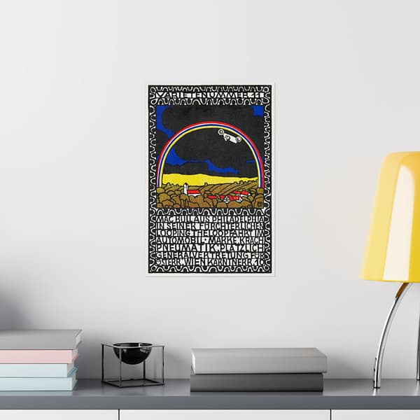 4706604467499309600_2048.jpeg Variety Act 11 - Mac Bull from Philadelphia in His Frightful Loop-the-Loop Ride in His Car - Moriz Jung (1907) - Vintage Lithograph Poster Print