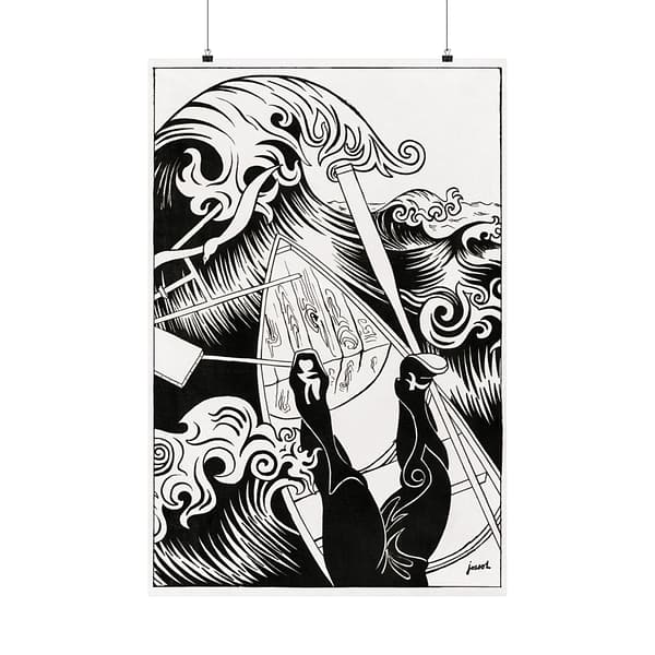 53962453394377933_2048.jpeg The Wave - Henri-Gustave Jossot (1894) - Vintage Lithograph Poster Print