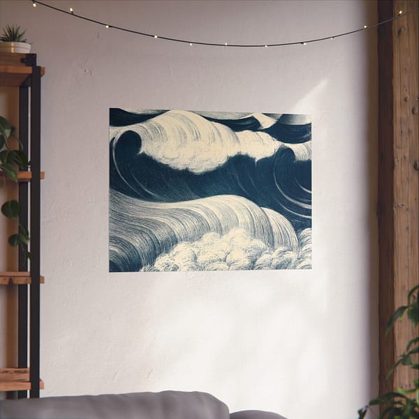 5406190688798429627_2048.jpeg The Wave - Christopher Richard Wynne Nevinson (1917) - Vintage Lithograph Poster Print