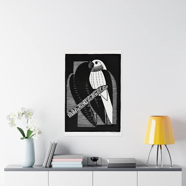541966881130531333_2048.jpeg Parakeets (Parkieten) - Samuel Jessurun de Mesquita (1927) - Vintage Lithograph Poster Print