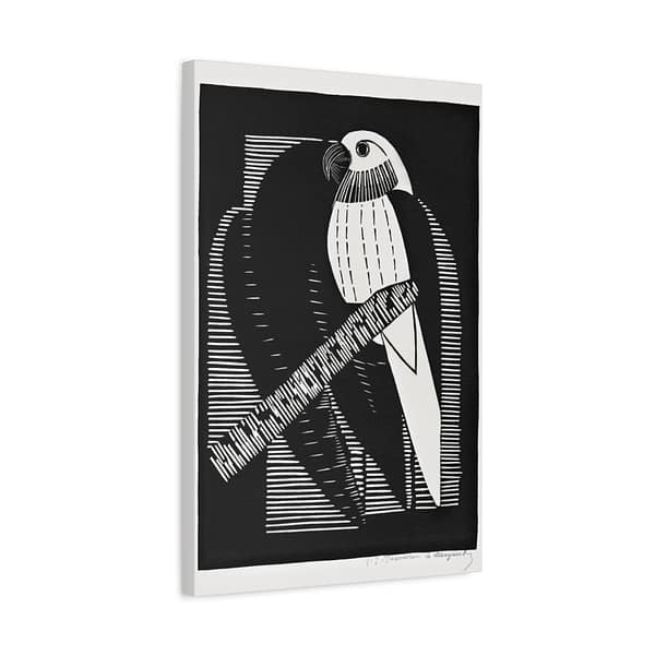 5628995210100312382_2048.jpeg Parakeets (Parkieten) - Samuel Jessurun de Mesquita (1927) - Vintage Lithograph Canvas Print