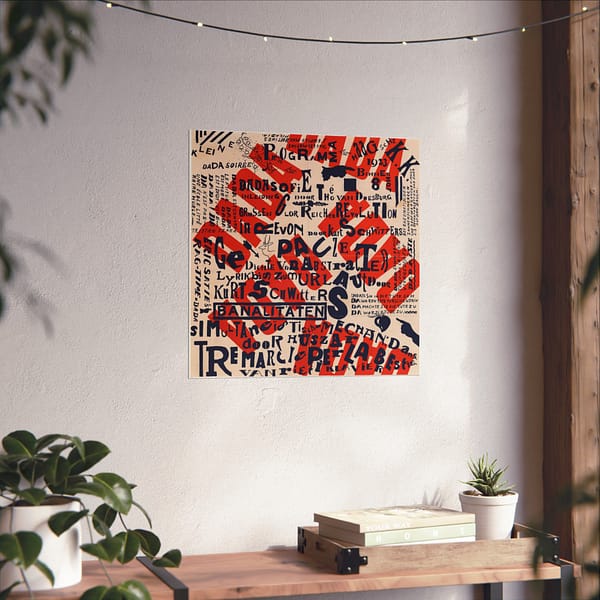 6263343074404452432_2048.jpeg Kleine Dada Soirée (Small Dada Evening) - Theo van Doesburg and Kurt Schwitters (1922) - Vintage Lithograph Poster Print
