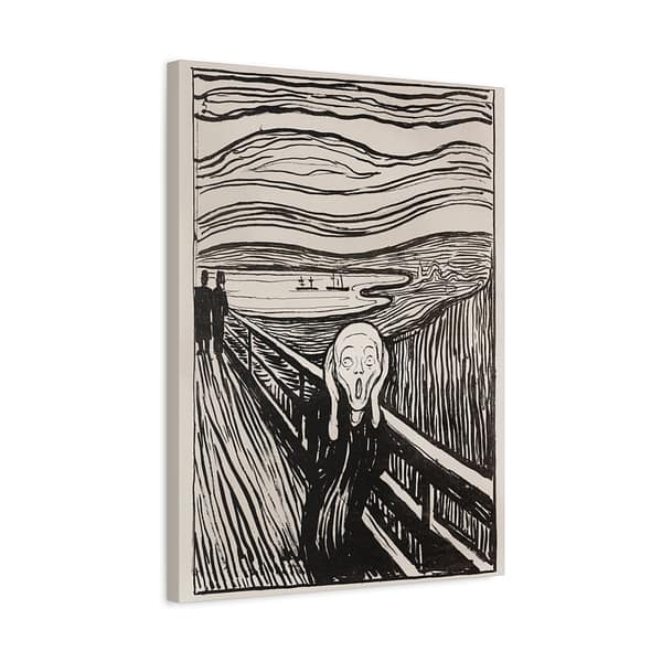 7067257971221401421_2048.jpeg The Scream (Geschrei) - Edvard Munch (1895) - Vintage Lithograph Canvas Print