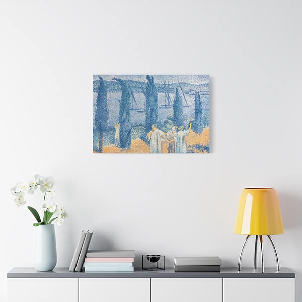 7344961220528423601_2048.jpeg The Promenade (Landscape with Cypresses) - Henri-Edmond Cross (1897) - Impressionist Canvas Print