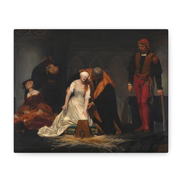 7397617893203940328_2048.jpeg The Execution of Lady Jane Grey - Paul Delaroche (1833) - Classical Canvas Print